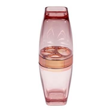 Imagem de Porta Escova De Dentes E Pasta Creme Dental Com Divisórias E Tampa Org