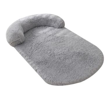 Imagem de Luqeeg Cama Removível para Cachorro, sofá Lavável para Cachorro, sofá Macio e Confortável para Animais de Estimação Base Antiderrapante Cama de Pelúcia (GG: 120x75cm / 47,24x29,53 pol.)