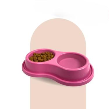 Imagem de Comedouro Duplo Anti-Formiga 250ml - Para Gatos, Cachorros e Coelhos, Polipropileno Atóxico e 100% Lavável(Rosa)