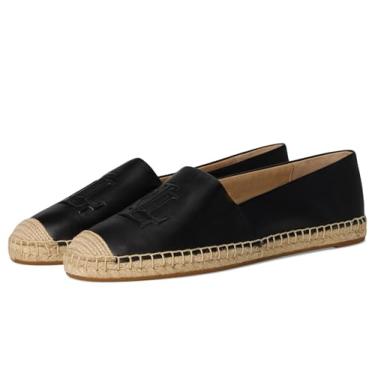 Imagem de Lauren Ralph Lauren Cameryn Flat Espadrille feminino, Preto, 38