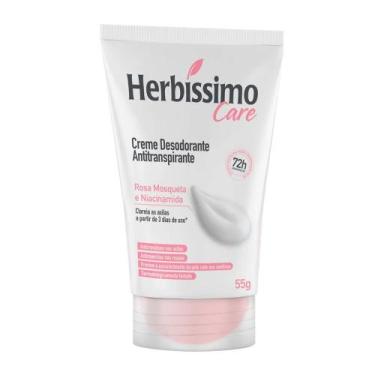 Imagem de Desodorante Creme Herbíssimo Care Rosa Mosqueta e Niacinamida 55g
