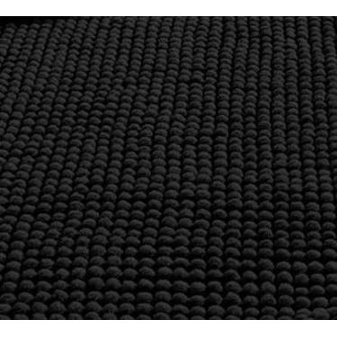 Imagem de Kit Tapete Banheiro Antiderrapante 40x60 Microfibra Bolinha Macarrão,tapete absorvente,absorvente e durável para casa (4,Preto)