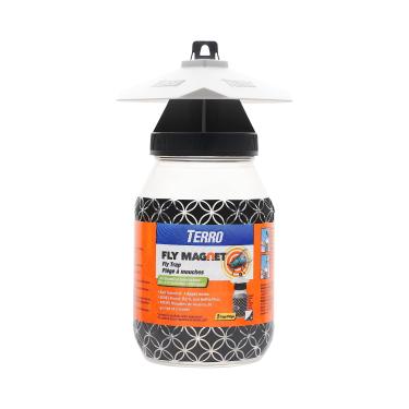 Imagem de Armadilha para moscas TERRO T380 reutilizável ao ar livre – Assassino de moscas livre de veneno e armadilha com isca