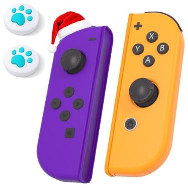 Imagem de hamgader Ungrade Switch Controllers Support Screenshot/Wake-up/Motion Control/Dual Vibration，Switch Controllers Replacement for Switch/OLED/Lite