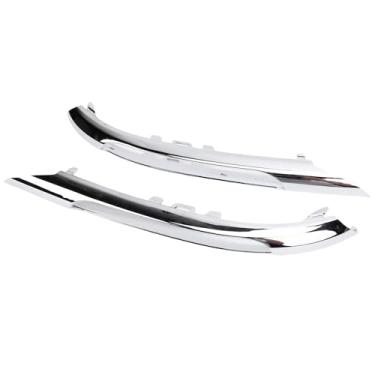 Imagem de aqxreight Par de Acabamentos de Moldagem Cromados do Pára-choque Dianteiro Esquerdo Direito para Carros C250 C300 2012-2014 2048853074 2048852974 Integração Com Acabamentos de Moldagem do
