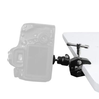 Imagem de GLOGLOW Outros Acessórios de Equipamentos Suporte para Câmera Em Liga Com Cabeça Esférica, Preto, Capacidade de 5,5 Cm, 176g Leve, Parafuso de 1/4 e 3/8 de Polegada, para Câmeras, Monitores,