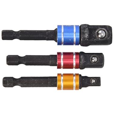 Imagem de Acouto Conjunto de Adaptador de Soquete - 3 Unidades /4 pol. Haste Hexagonal para Kit de Ferramentas de Extensão de Cabeça para Conversões Fáceis
