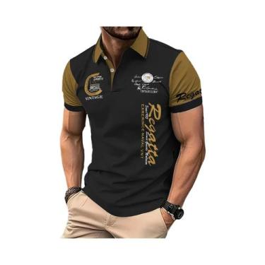 Imagem de Camisa Polo Masculina De Verão 2025 De Manga Curta Casual Confortável 