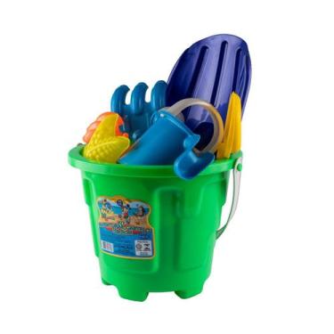 Imagem de Kit Balde Castelinho Aventuras Radicais Brinquedos De Praia - Rei do B