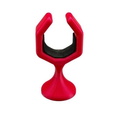 Imagem de oshhni Apoio de mão para taco de bilhar, suporte para taco de sinuca, substituto para luva, portátil, universal, suporte ergonômico para pontas grandes e, Vermelho