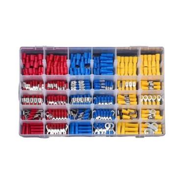 Imagem de Conectores De Fios Isolados Sortidos, Terminais Macho E Fêmea, Kit De 