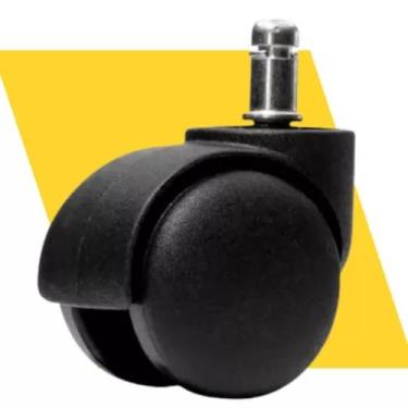 Imagem de Roda Rodinha Rodízio de Nylon Beltools Reposição Cadeira Escritório Gi