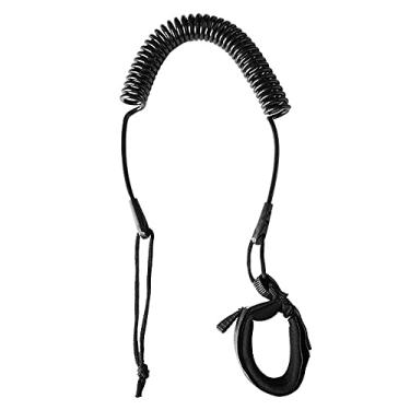 Imagem de Corda de Prancha Stand Up Paddle Elástica 10 Pés Surf com TPU para Flexibilidade e Durabilidade Cordão Elástico Enrolado Pulseira Tornozelo Macia Almofada Hardware Conexão -Corrosão