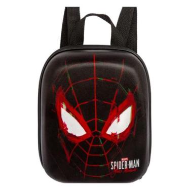 Imagem de Lancheira Costas 3D Homem Aranha Miles Infantil Impermeável - Diplomat