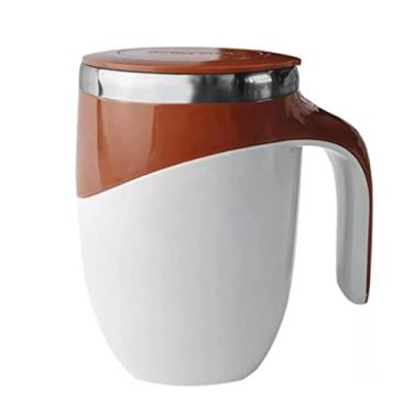 Imagem de Cosiki Caneca Com Agitação Automática Premium 304 de Aço Inoxidável Elétrica Automática Magnética para Viagens de Escritório Em Casa 380ML Com Tampa para Homens, Mulheres, Idosos, Crianças,