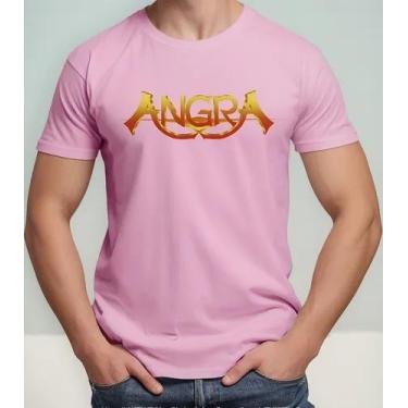 Imagem de Camiseta Camisa Algodão Feminina Masculina Adulto Banda de Rock Angraa