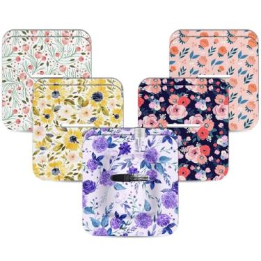 Imagem de Pacote com 10 adesivos de bomba Tandem Mobi, capa de bolso Amolyfe para bomba de insulina Tandem Mobi, capa de remendo com suporte adesivo impermeável e hipoalergênico, 10 dias de uso prolongado, flor