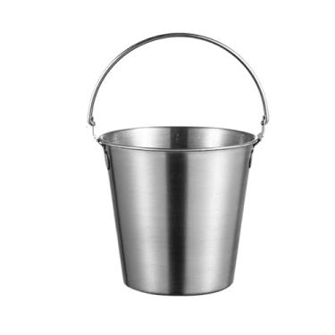 Imagem de Party Home Bar Balde de gelo de aço inoxidável de 700 ml para bebidas e festas (prata)