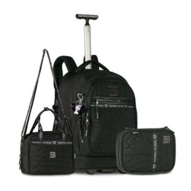 Imagem de Kit Rebecca Bonbon Mochila Carrinho com Lancheira e Estojo-Feminino