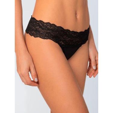 Imagem de Calcinha Biquíni Loba Lupo 43006-001 Feminina Renda e Algodão T. P/GG,