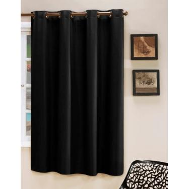 Imagem de Cortina Blackout PVC Lisa 1,40x1,80 Filomena - Preto