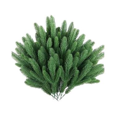 Imagem de Galhos De Pinheiro Artificiais Verdes 6/12/24 Peças Para Guirlanda E D