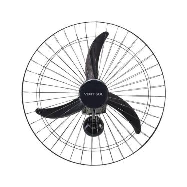 Imagem de Ventilador De Parede Ventisol 200w Grade Metal 60cm Preto Bivolt