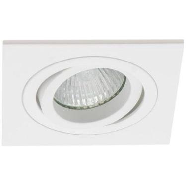 Imagem de Spot de Embutir Quadrado 360º Face Plana AR70 GU10 Branco