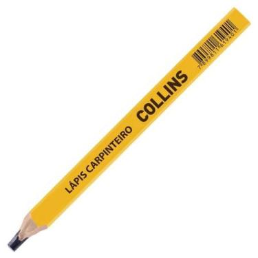 Imagem de Lápis Carpinteiro Profissional Collins Amarelo