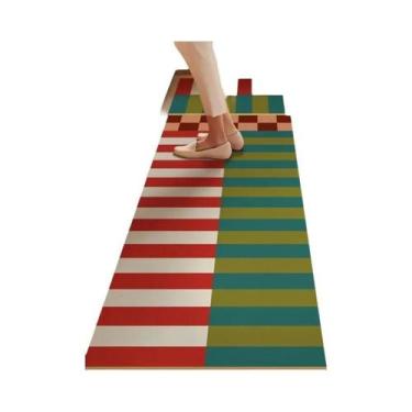 Imagem de Tapete De Cozinha Antigo VIKAMA, 2 Peças, Absorvente, Antiderrapante, 