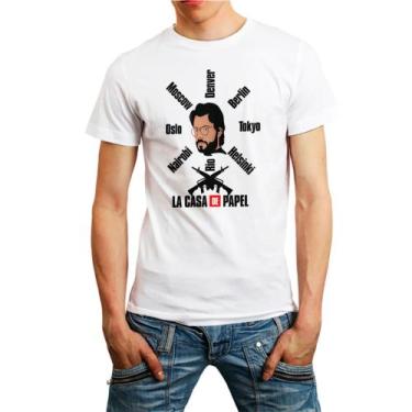 Imagem de Camiseta la casa de papel camisa masculina lançamento 01 - DESIGN CAMI