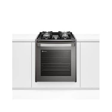 Imagem de Fogão de Embutir Electrolux Experience FE4EG 4 Bocas Mesa de Vidro Forno 79L PerfectCook360 Cinza