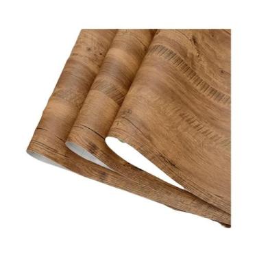 Imagem de Adesivo De Parede Vinílico À Prova d'Água Com Textura De Madeira De 55