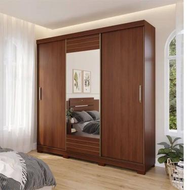 Imagem de Guarda Roupa Búzios Casal 3 Portas Correr 4 Gavetas Panan