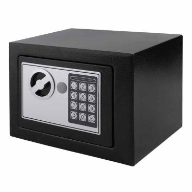 Imagem de Cofre Eletronico Digital Com Senha Teclado Fechadura Sos Chave Em Aco