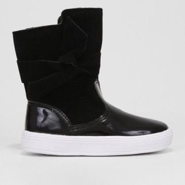 Imagem de Bota Bebê Tininha Confort Baby Menina, Preto, 20