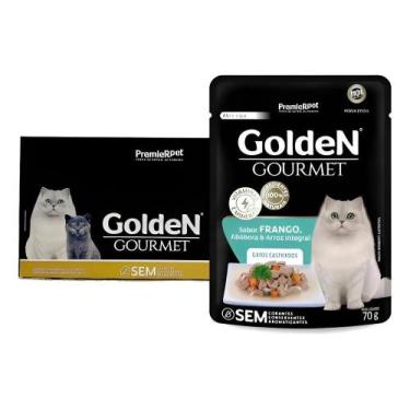 Imagem de Sachê GoldeN Para Gatos Castrados Sabor Frango & Arroz - 70g - Premier