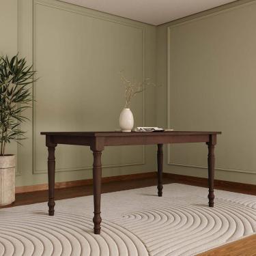 Imagem de Mesa de Jantar Rubi 1,60 Café Madeira Pinus - Finestra