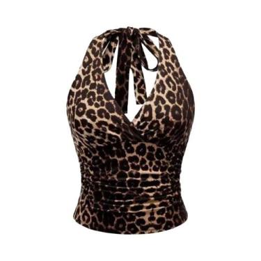 Imagem de Top Cropped Slim Com Estampa Gráfica Y2K Harajuku Para Mulheres, Estil