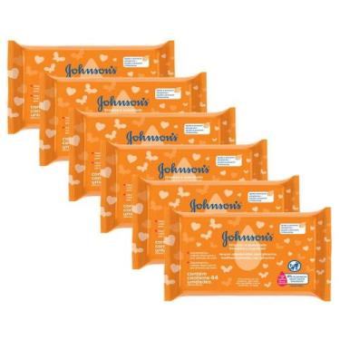 Imagem de Kit 6 Toalhas Umedecidas Johnson's Baby Limpeza e Suavidade 44un cada