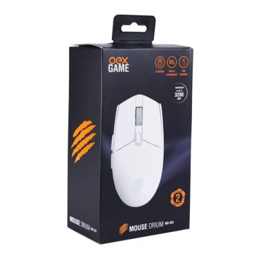 Imagem de Mouse Gamer Orium Ms323 - 6 Botoes - 3200 Dpi Branco