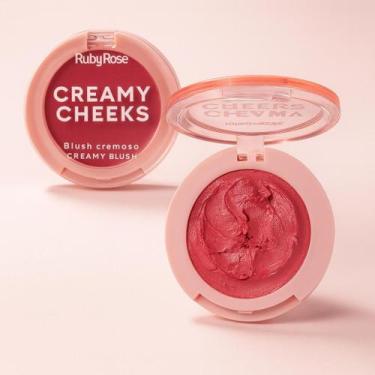 Imagem de Blush Cremoso Creamy Cheeks Natural Multifuncional 3 em 1 Fácil de Apl