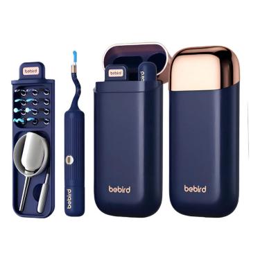 Imagem de Otoscópio Bebird I35R com Câmera HD WiFi | Limpeza de Ouvido com App, Azul