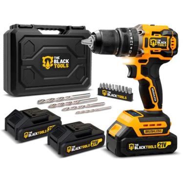 Imagem de Parafusadeira Furadeira de Impacto Sem Fio 21V Brushless 2 Baterias Th