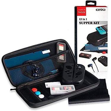 Imagem de Kit 13 Em 1 Com Acessórios Diversos e Estojo De Transporte Para Nintendo Switch OIVO IV-SWT01