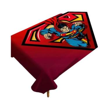 Imagem de Toalha De Mesa Com Logotipo Do Super-herói Superman, Lavável, Resisten