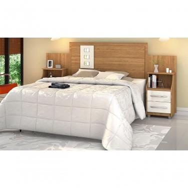 Imagem de Cabeceira Flórida Casal Padrão Off White Vitamov