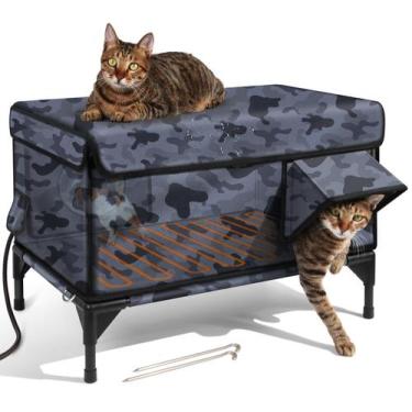 Imagem de Casa para Gato Lamlingo - À Prova D'Água, Camuflada e Aquecida