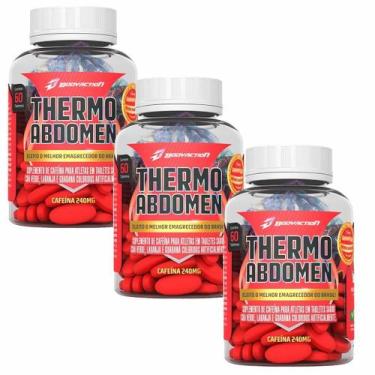 Imagem de Kit 3X Thermo Abdomen - 60 Tabletes - BodyAction - Body Action