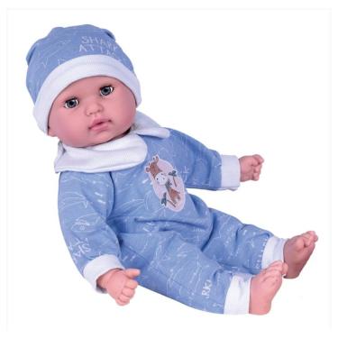 Imagem de Boneco Bebê Menino Coleção Te Amo Bebê para Brincadeiras Realistas com Olhos Que Abrem...